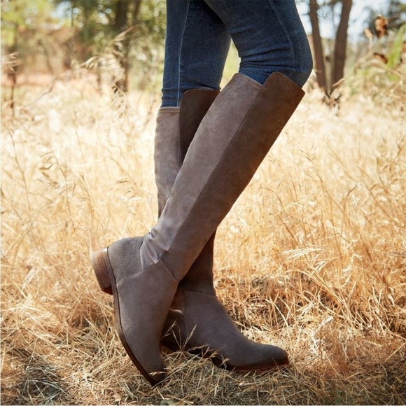 Lucky Brand Gavina taupe suede over the knee boot - Picture 1 of 11